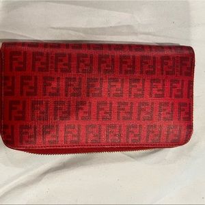 FENDI ZUCCA COATED CANVAS Wallet